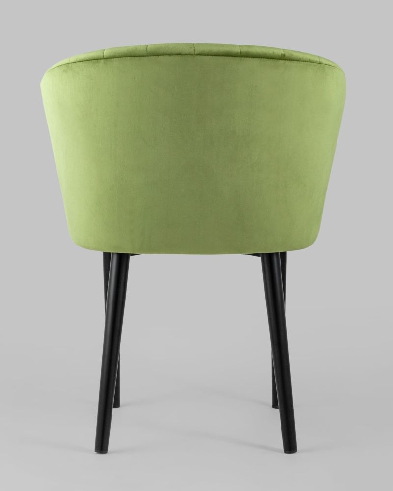 Стул с подлокотниками Нейтон велюр Травяной