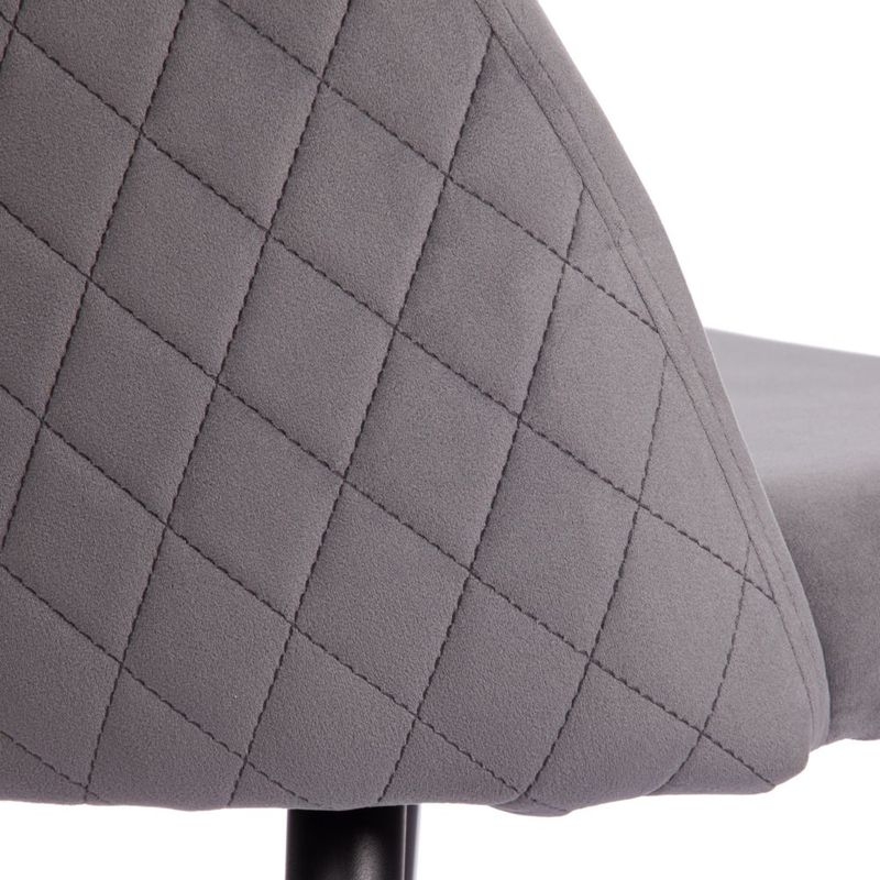 Стул MONRO (mod. 5144) / 1 шт. в упаковке металл/вельвет, 51x56x84 см, серый (HLR 21)/черный