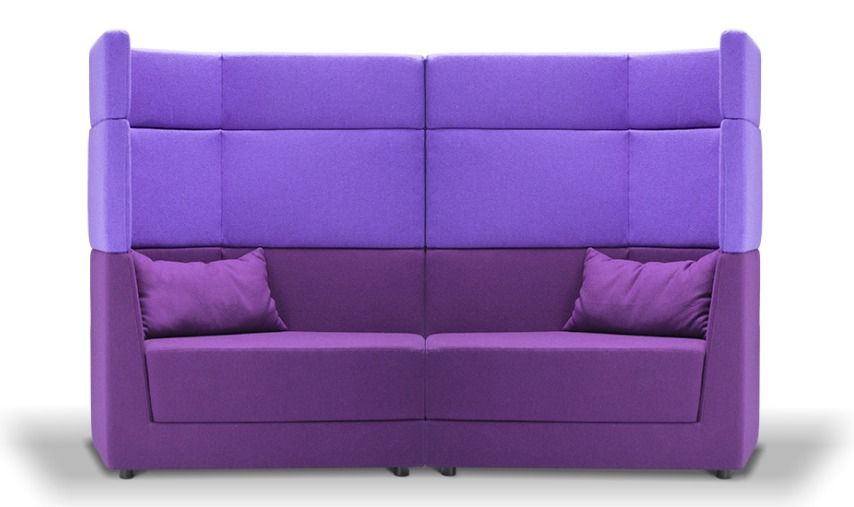 Диван модульный с трехъярусной спинкой Элемент 03 Фиолетовый/Пурпурный
