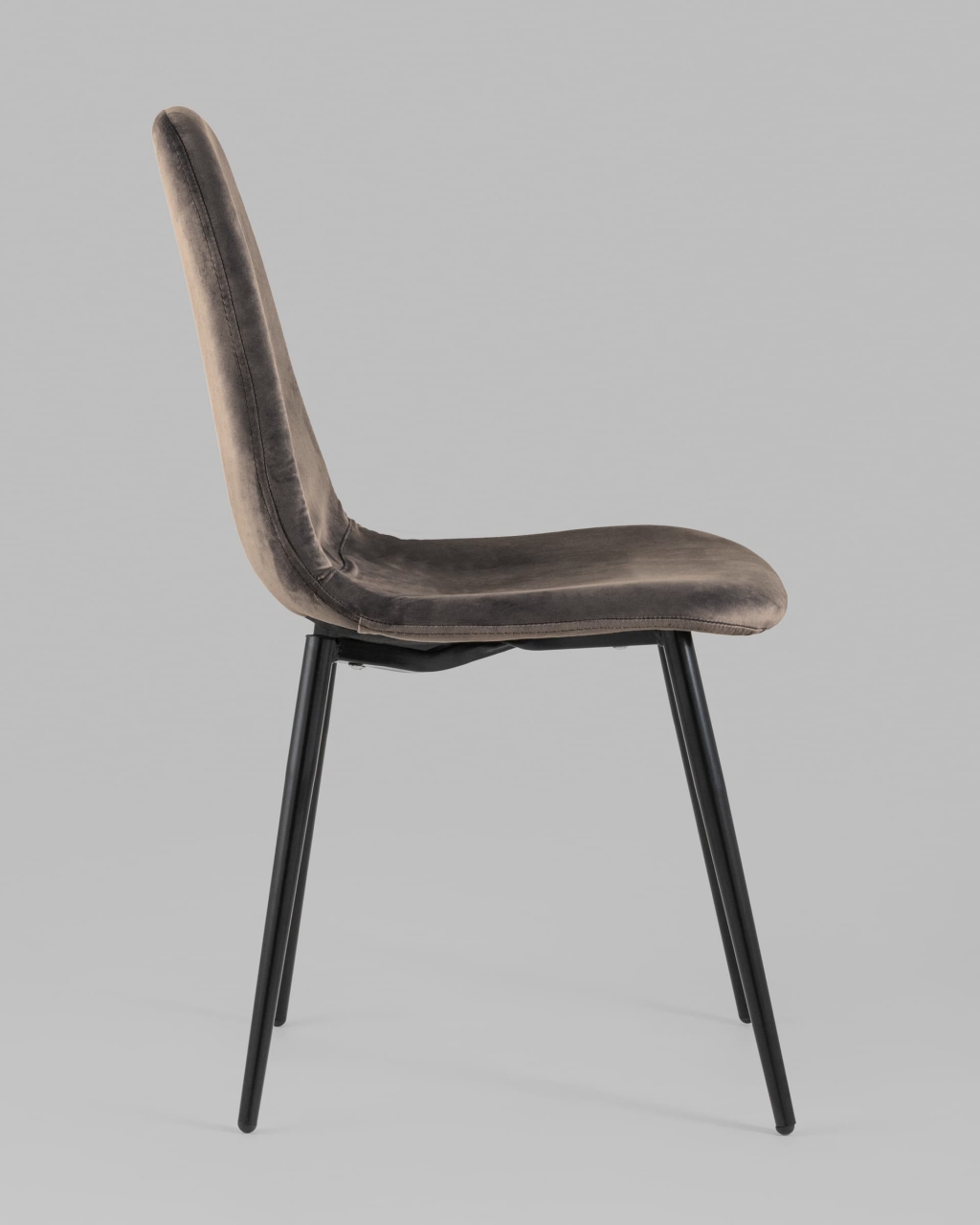Стул Норман велюр Темно-серый