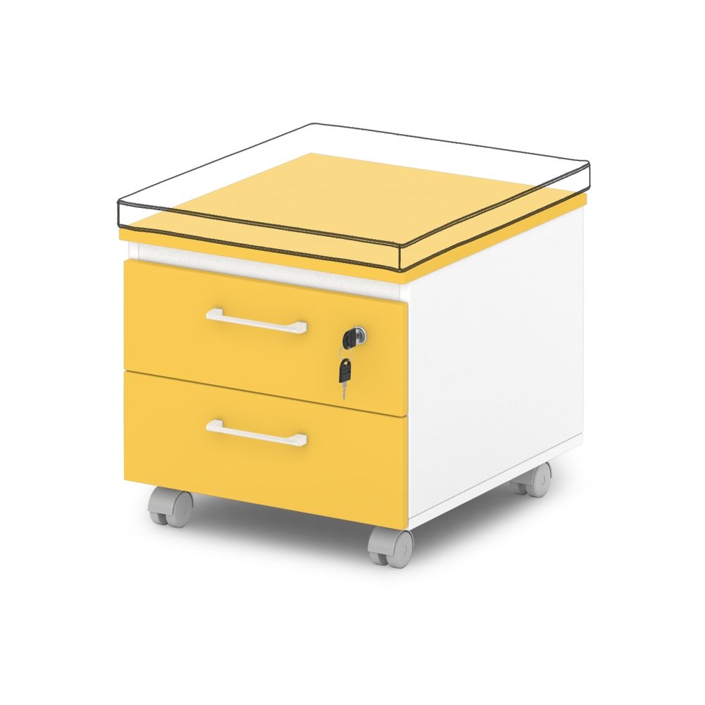 Тумба подкатная низкая S-96 Sentida Color Манго