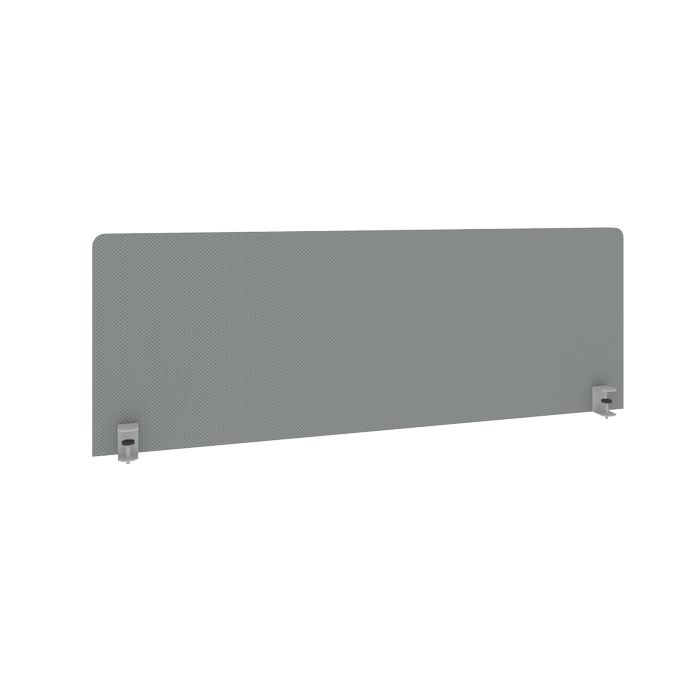Экран тканевый для стола L1400мм Metal System Б.ТЭКР-3 Серый
