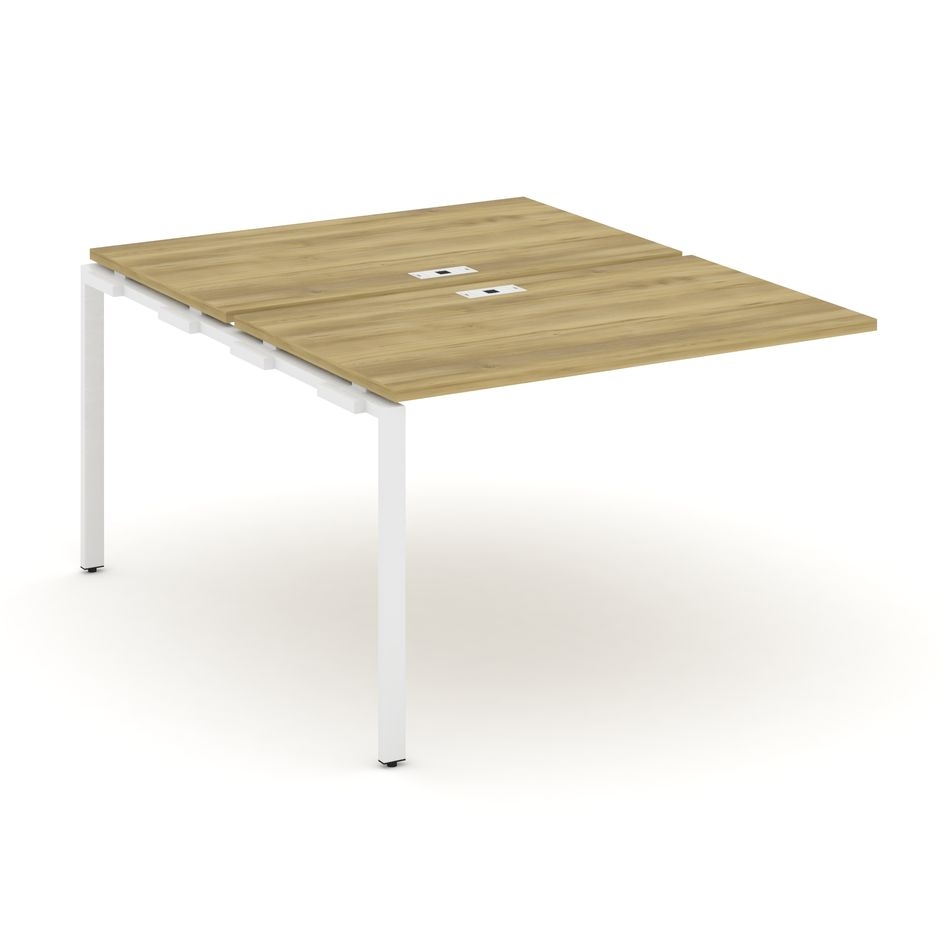 Двойной наборный элемент рабочей станции CONCEPT CN.DNRS-002 Дуб Винченцо Белый