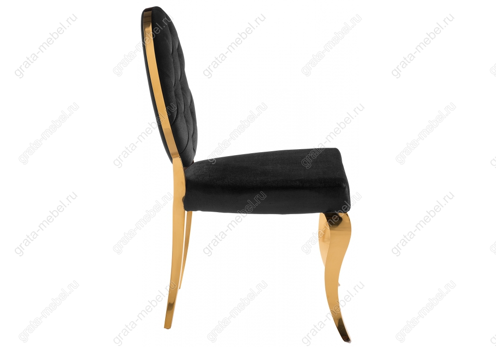 Стул Odda черный / золотой