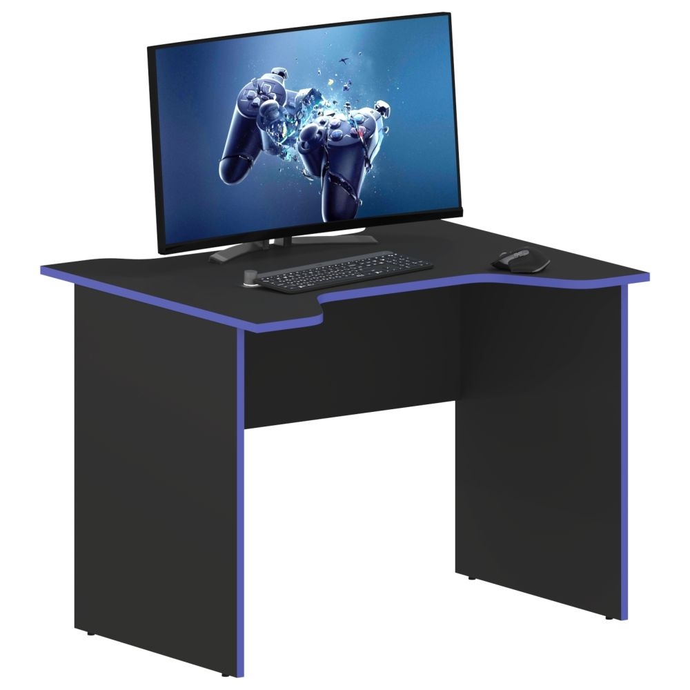 Игровой компьютерный стол SKILLL SKL 100CA антрацит/синий
