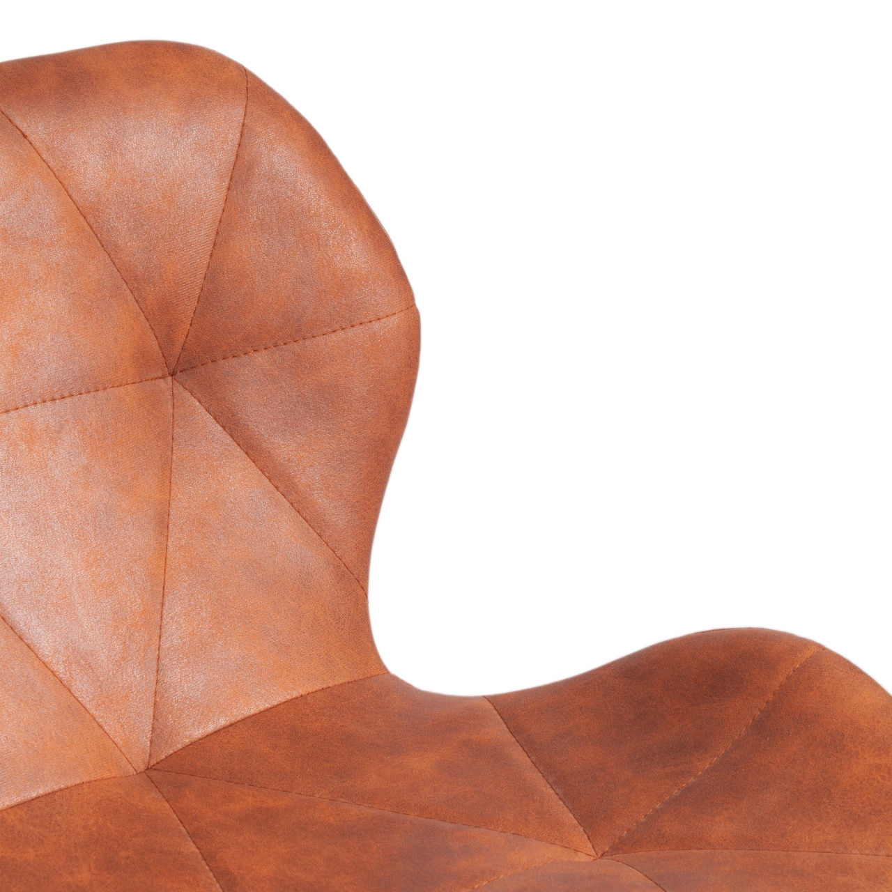 Стул STUTTGART (mod. 74) экокожа/дерево береза/металл, 50 х 47 х 73 см, античный коричневый RH02-13/натуральный