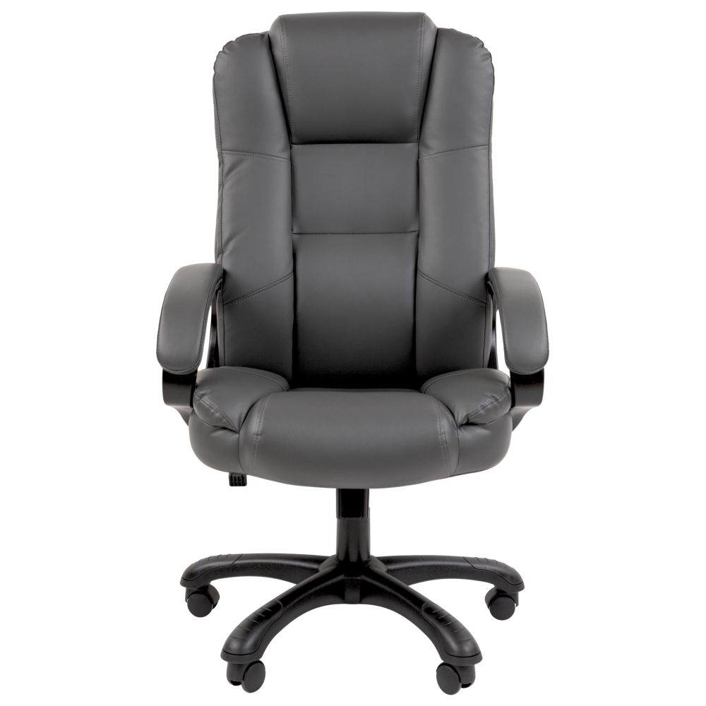 Кресло офисное CHAIRMAN 600 экокожа Серый