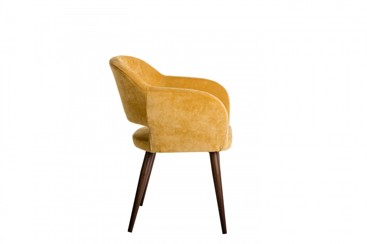 Стул Oscar Желт/Темный Орех