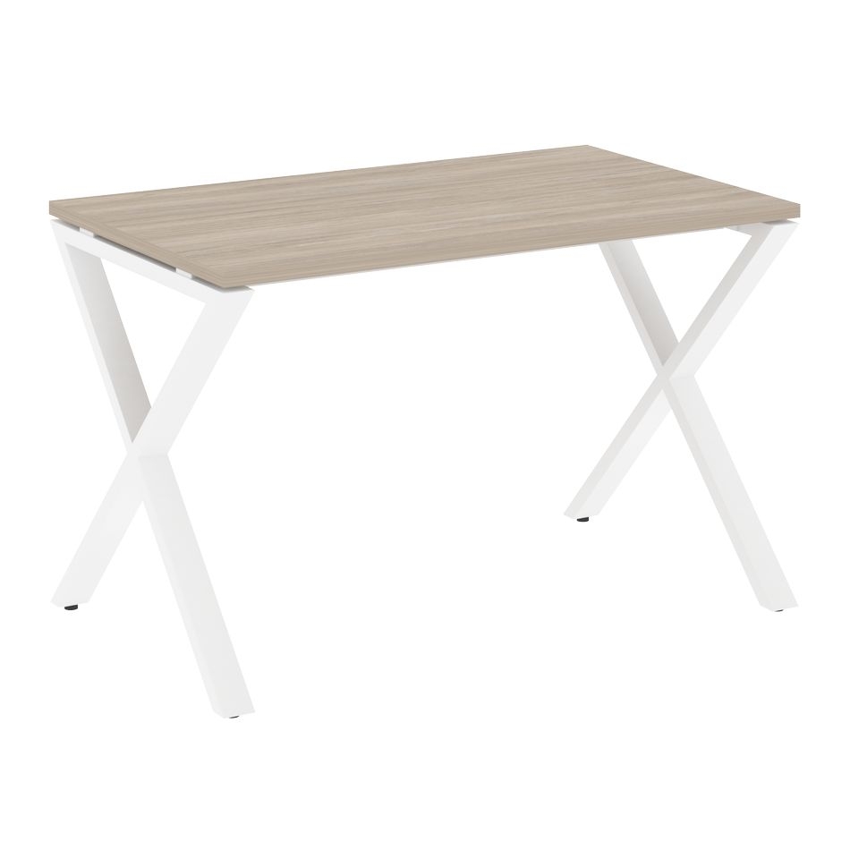 Стол рабочий LOFT VR.L-SRX-2.7 Металл белый Дуб Аттик