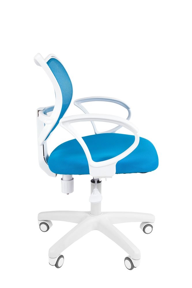 Компьютерное кресло Chairman 450 LT Белый пластик Голубой