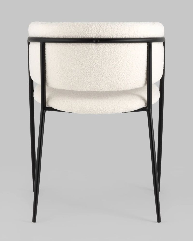 Стул Нэлли ткань букле Белый