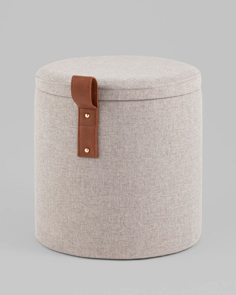 Пуф с ящиком Эркки XS серый