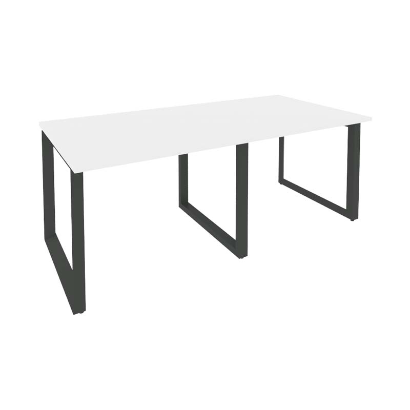 Стол переговорный (2 столешницы) ONIX O.MO-PRG-2.1 Белый Бриллиант/Антрацит