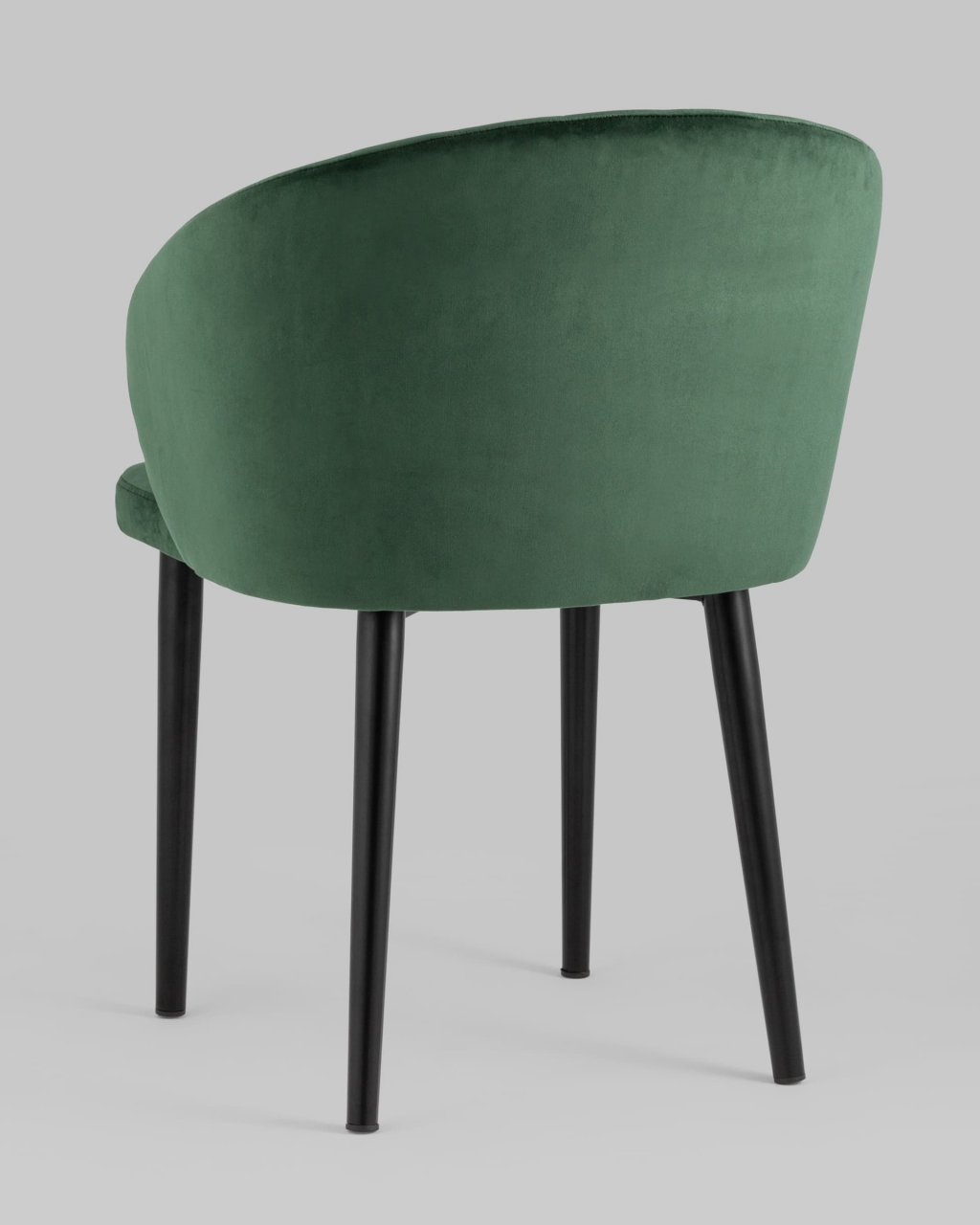 Стул с подлокотниками Шон велюр Зеленый