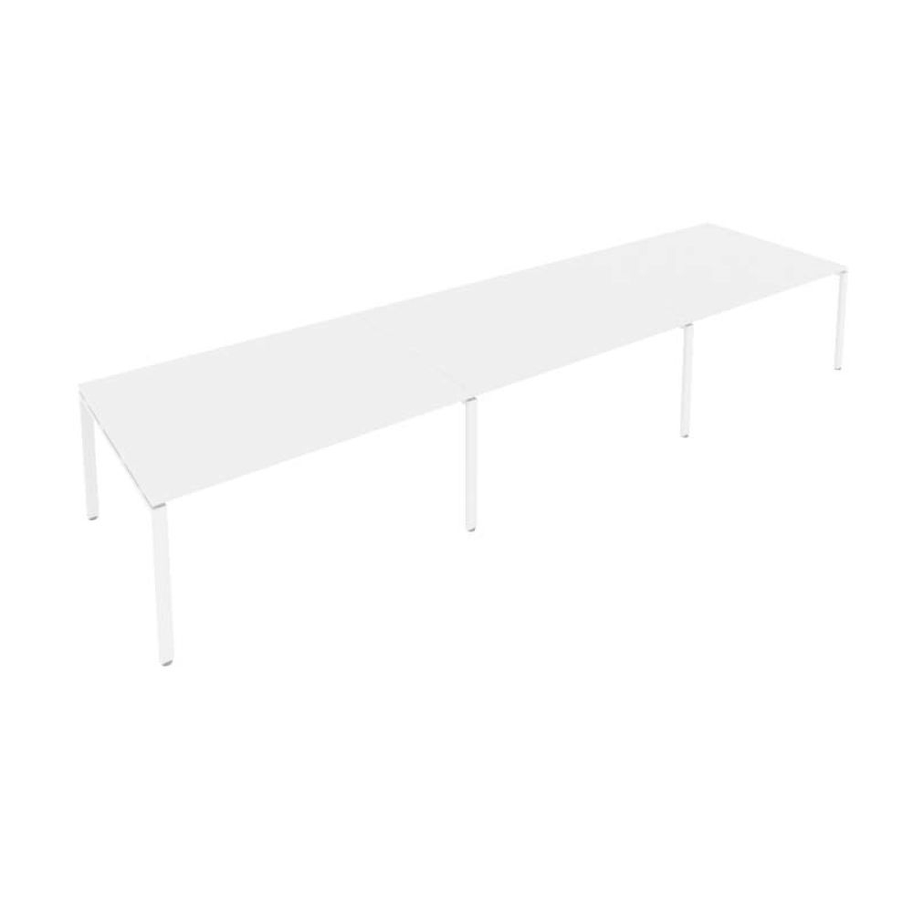 Переговорный стол (3 столешницы) Metal System Б.ПРГ-3.4 Белый