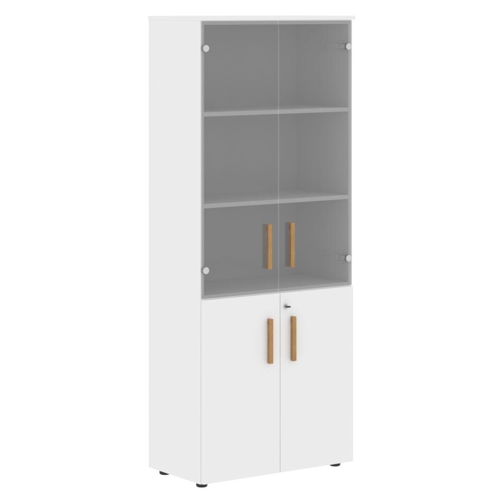Шкаф комбинированный Форта ФХC 80.2(З) Белый премиум / Forta FHC 80.2(Z)