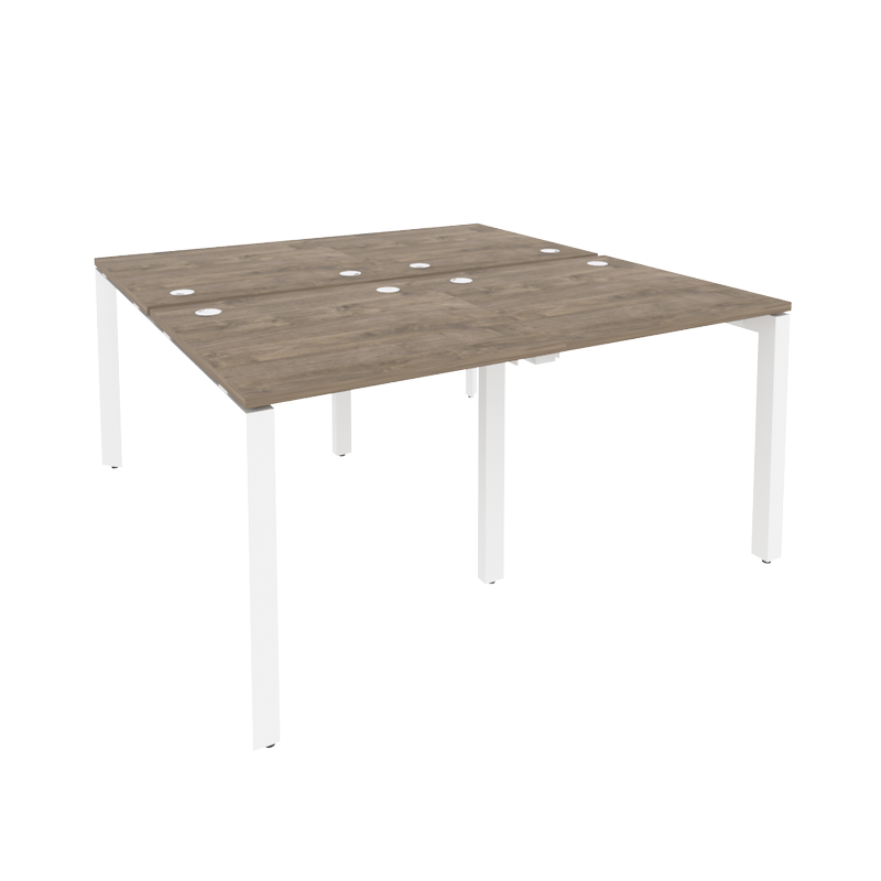 Рабочая станция на П-образном м/к ONIX O.MP-D.RS-4.0.8 Тиквуд Темный/Белый