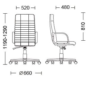 Кресло руководителя ATLANT (ECO-07)