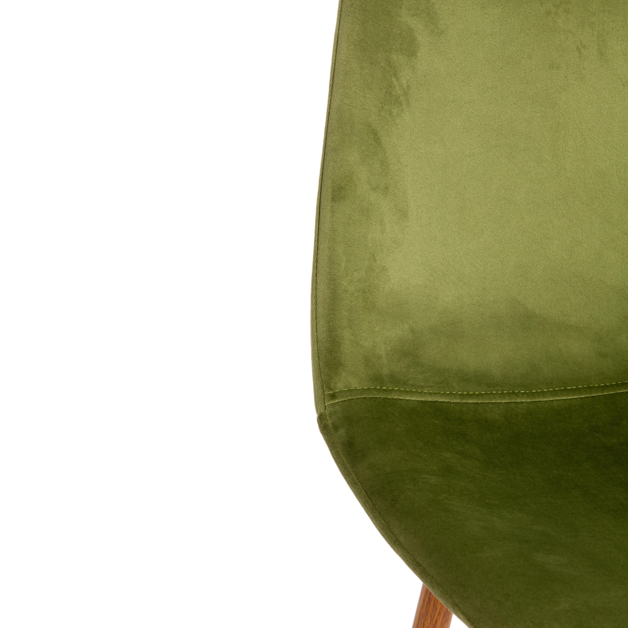 Стул BREEZE (mod. 4724) вельвет/металл, 44 х 53 х 87 см, Green (зеленый) HLR54 / натуральный