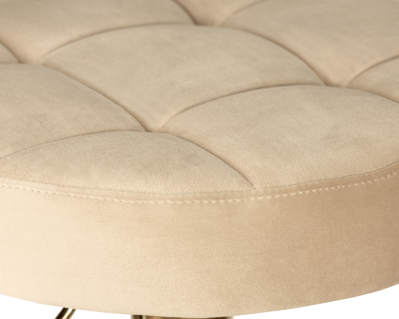 Табурет барный DOBRIN BRUNO GOLD (бежевый велюр (MJ9-10))