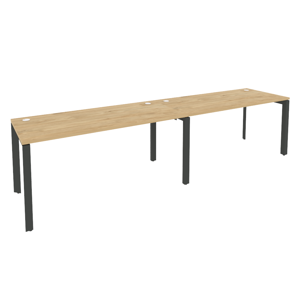 Рабочая станция на П-образном м/к ONIX O.MP-RS-2.4.7 Тиквуд Светлый/Антрацит