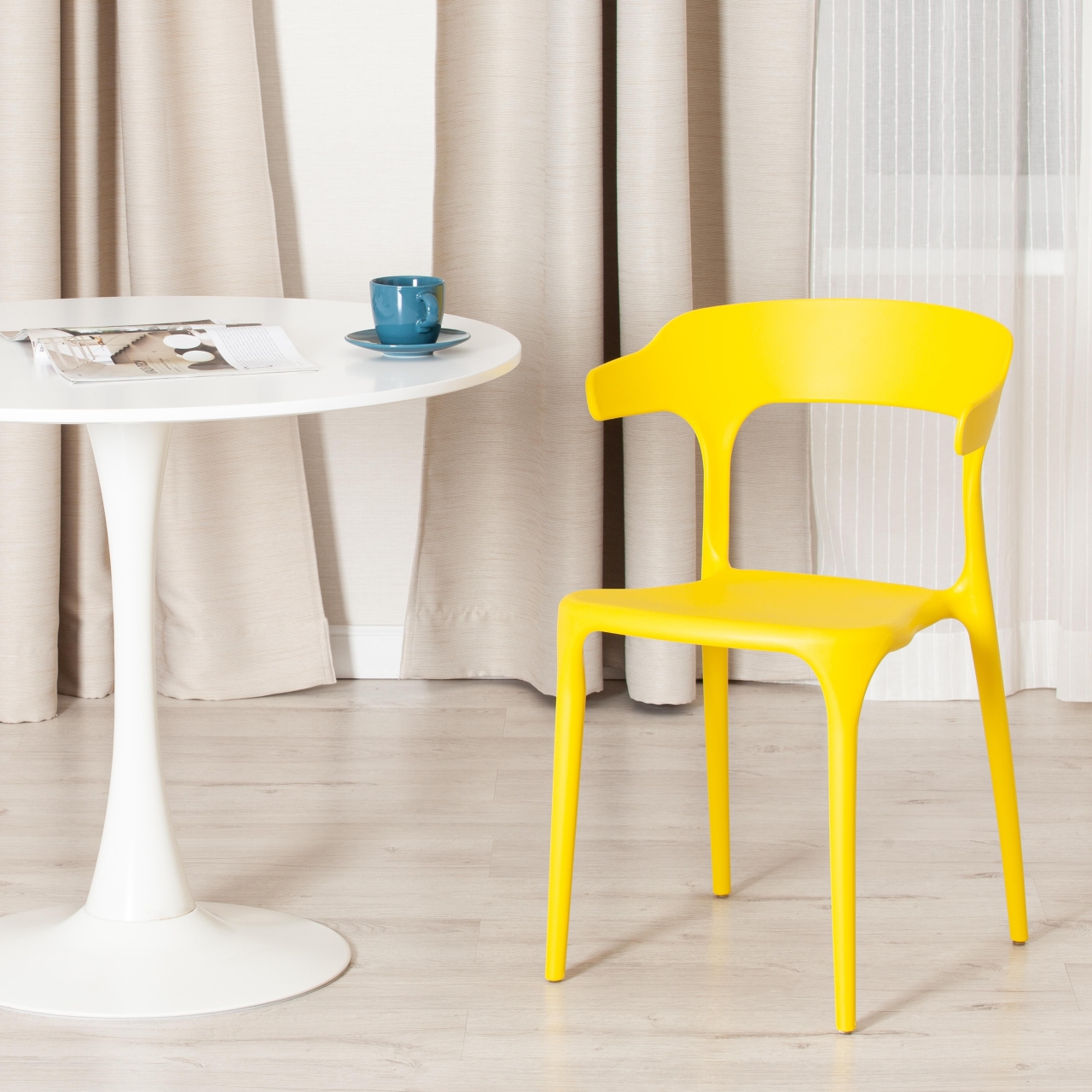 Стул TON (mod. PC36) пластик, 49,5 х 50 х 75,5 см , Yellow (Желтый)
