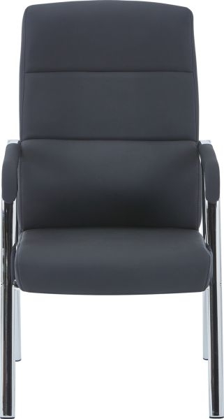 Кресло для посетителей Everprof City Экокожа Черный