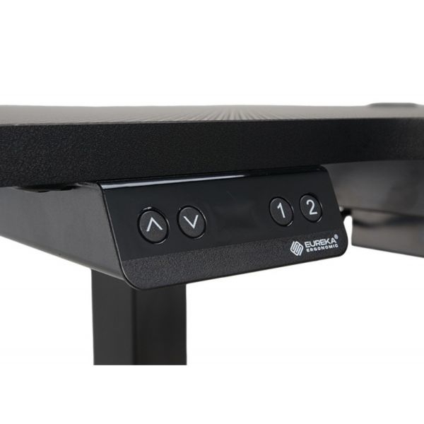 Стол для для компьютера (для геймеров) угловой (правый) c электроприводом EUREKA ERK-L60R-B-PRO-V1-EU