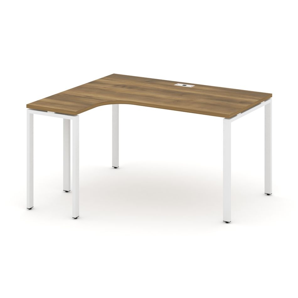 Стол эргономичный левый CONCEPT CN.SA-001(L) Сандал Янтарный Белый