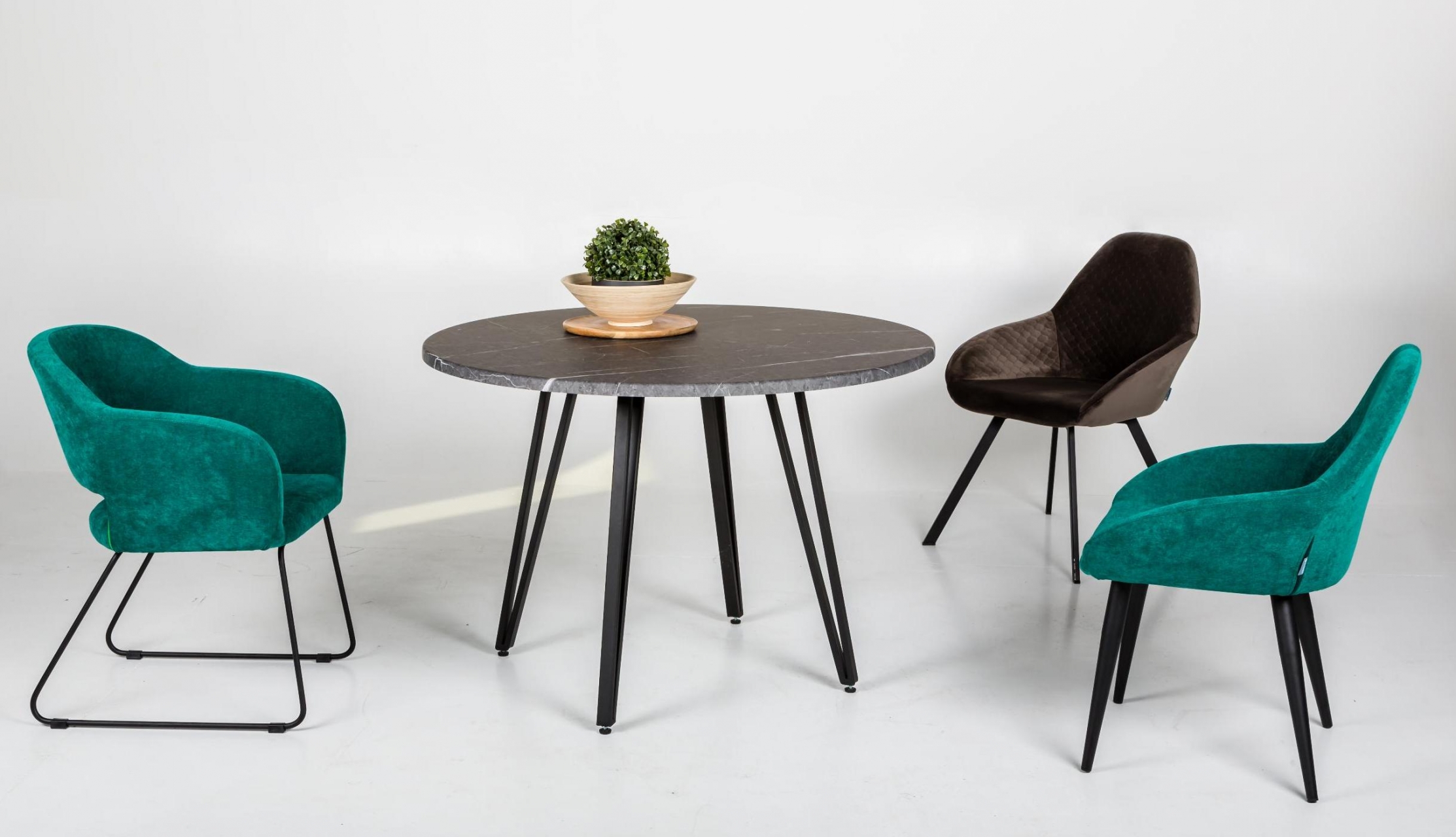 Стол Диего D110 мрамор графит