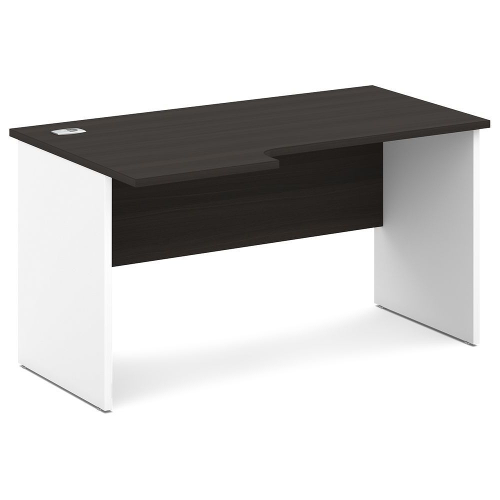 Стол эргономичный Sentida S-44 левый Дуб Честерфилд/Белый