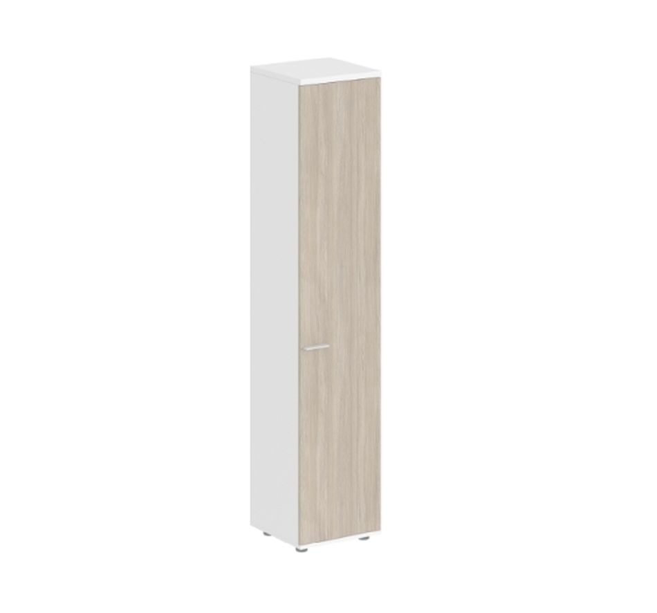 Шкаф высокий правый Sigma SG.802.WH.OD.R Белый Дуб темный