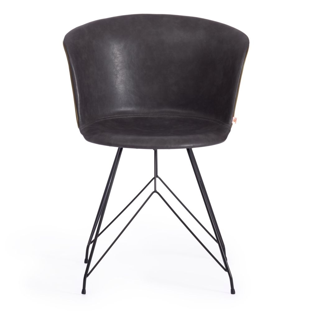 Стул KRANZ (mod. 9322М) / 1 шт. в упаковке экокожа / пластик , 53 х 55 х 45 х 76,5, Grey (Cерый) 7 / Olive (Оливковый) 19 / черный