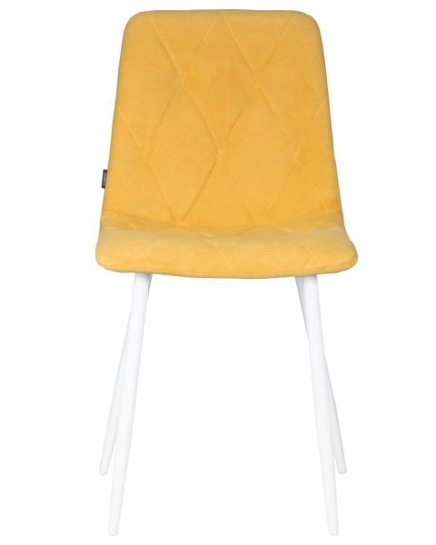 Стул обеденный DOBRIN CHILLY ROMBO (Горчичный Simple 15, основание белый) 4 шт