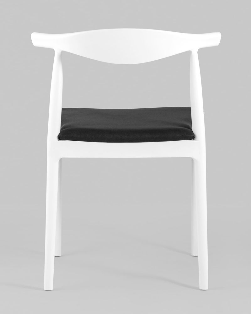 Стул пластиковый Bull с мягким сиденьем Белый