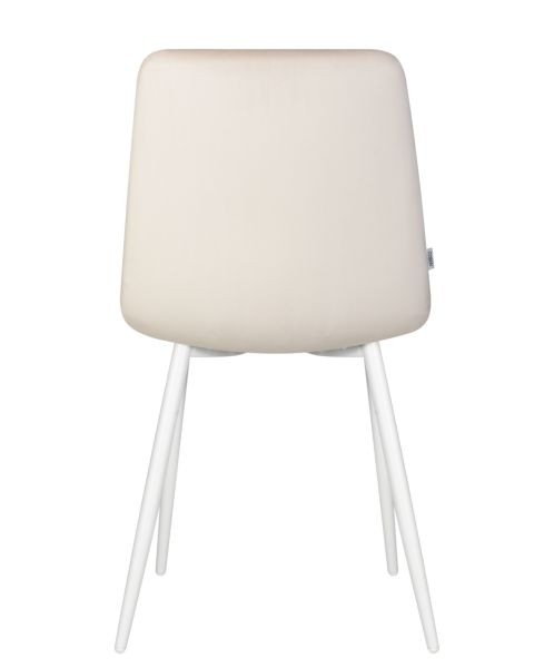 Стул обеденный DOBRIN CHILLY (Кремовый Holland 05, основание белое) 4 шт