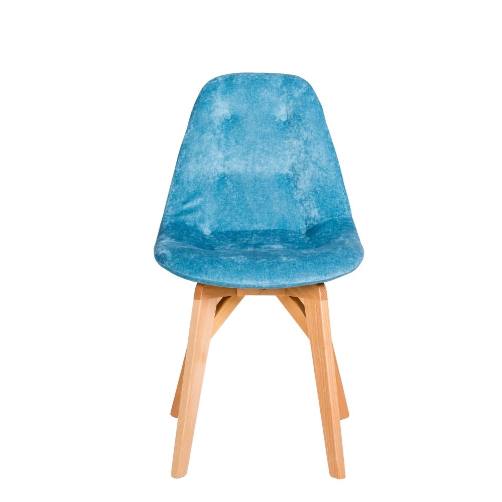 Стул EAMES Блю/Натуральный Дуб