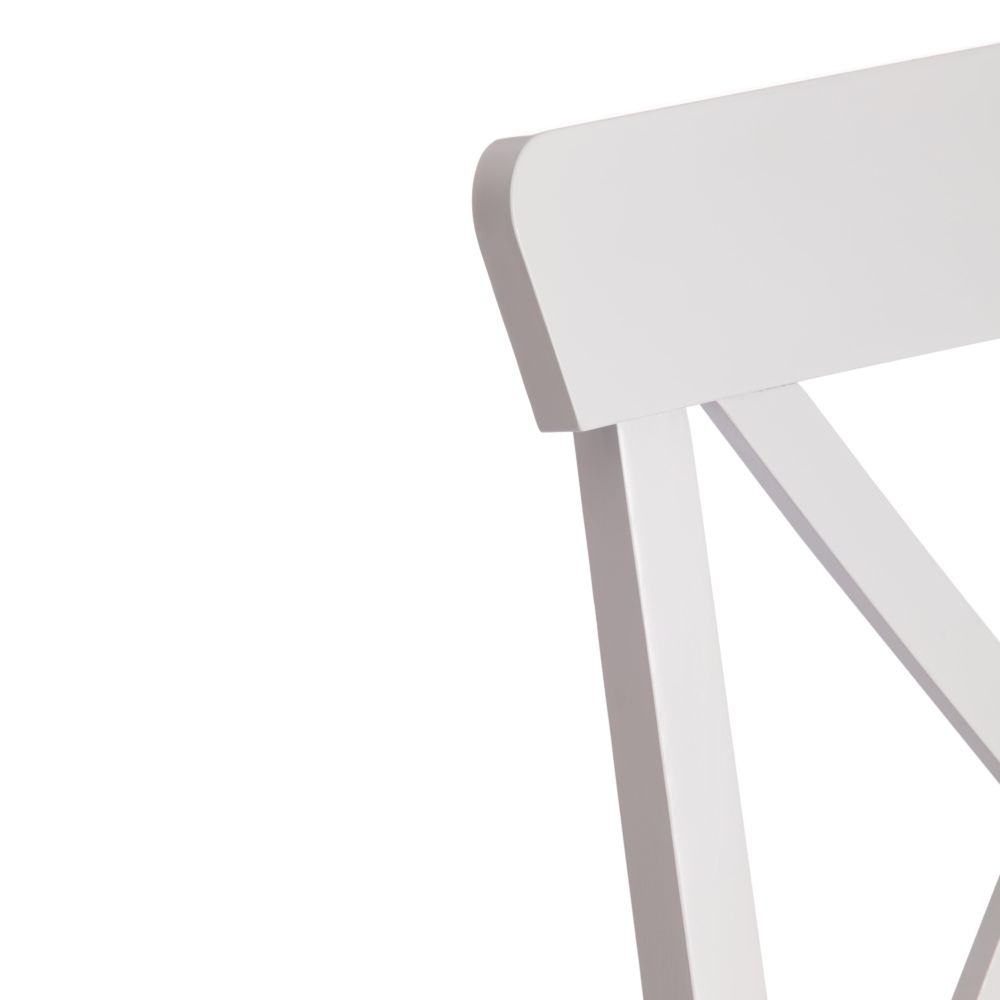 Стул Retro / 1 шт. в упаковке дерево гевея, МДФ, 44,3 x 55 x 89 x SH45см, Белый (White)