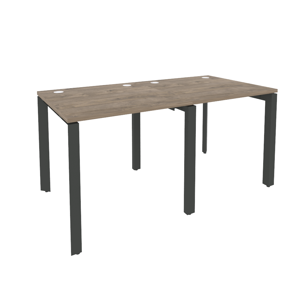 Рабочая станция на П-образном м/к ONIX O.MP-RS-2.0.8 Тиквуд Темный/Антрацит