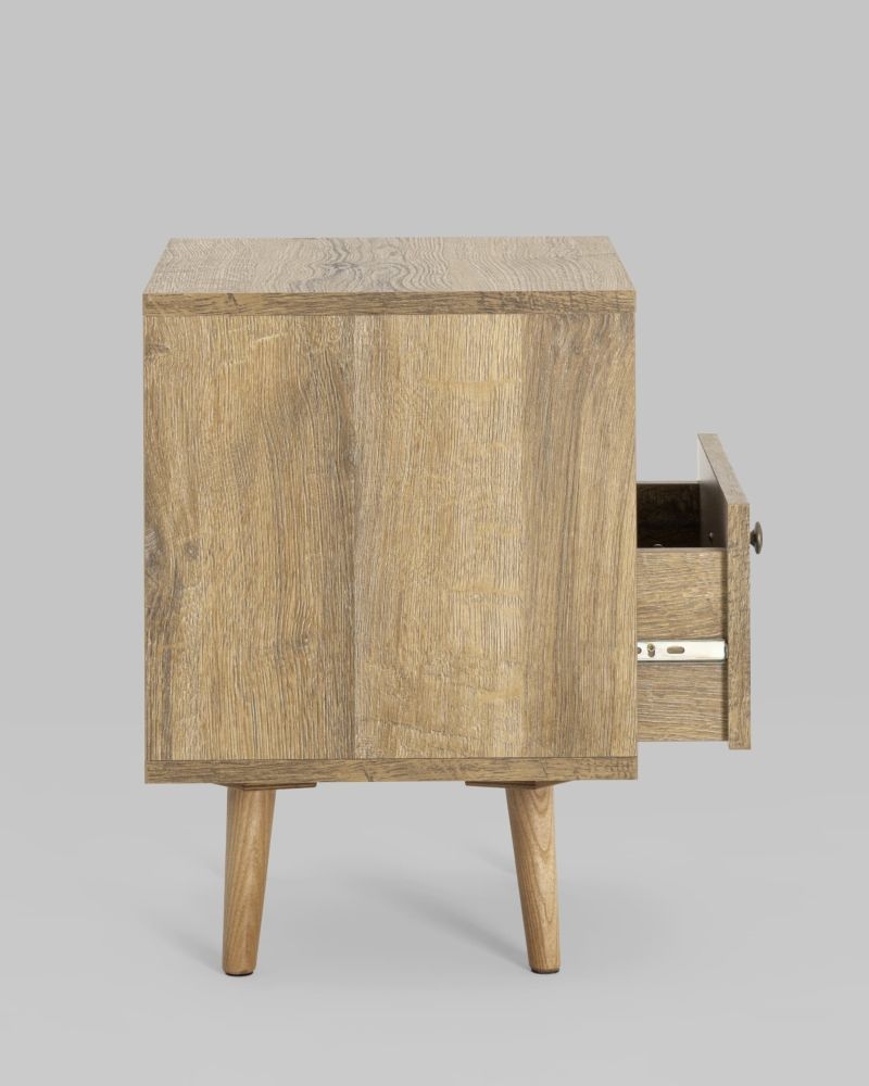 Тумбочка с открытой полкой Berber (ножки массив ясеня) 11 принт