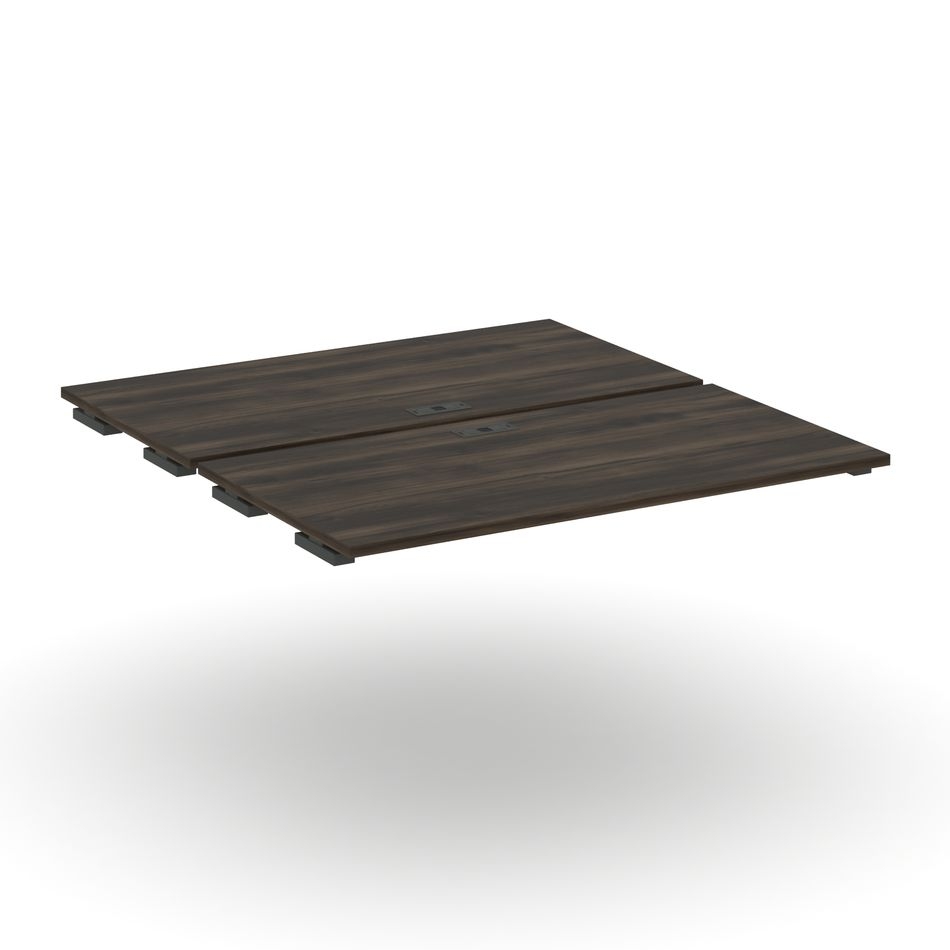 Двойной стол-приставка к двум опорным тумбам/шкафам CONCEPT CN.DSPR-007 Дуб Мали Антрацит