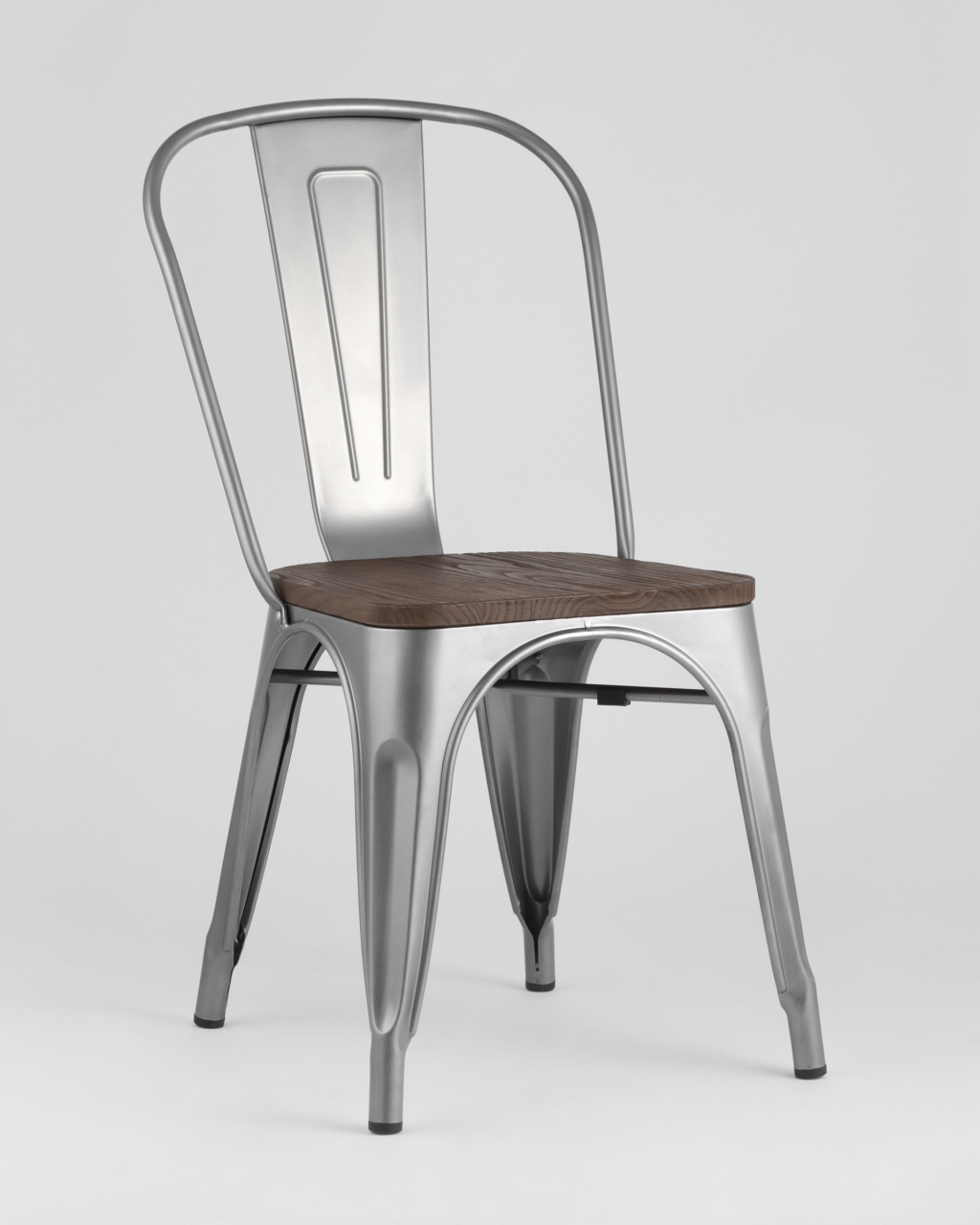 Стул Tolix Wood 850 Серебристый