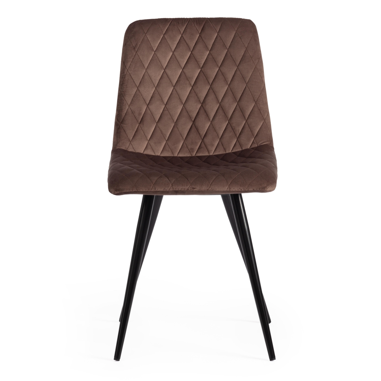 Стул CHILLY X (mod. 7096) ткань/металл, 45x53х88 см, высота до сиденья 50 см, коричневый barkhat 12/черный