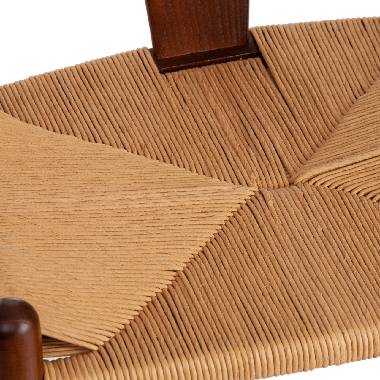 Стул WISHBONE (mod.CB2212) дерево вяз, 57*50.5*79.5, Темный Орех (№5)