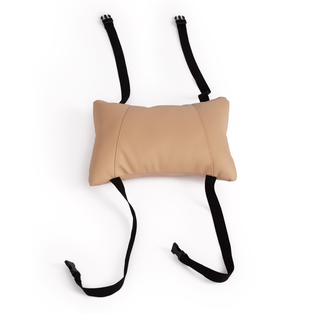 Кресло DRIVER (22) кож/зам/ткань, бежевый/бронза, 36-34/TW-21