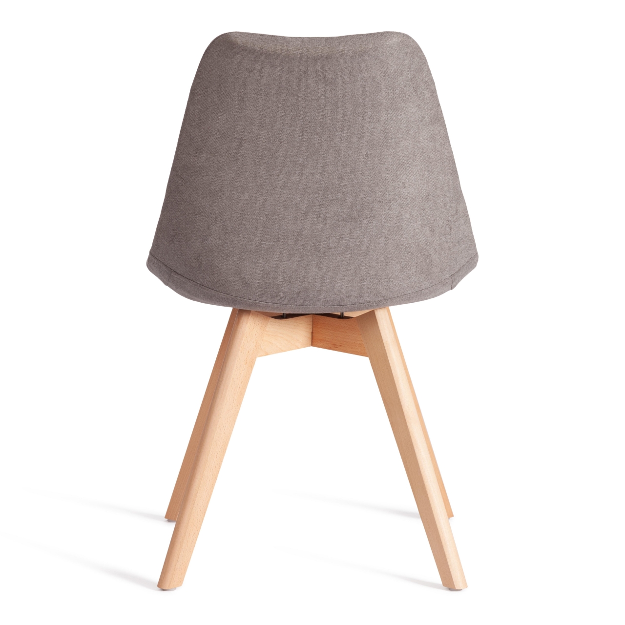 Стул TULIP SOFT (mod. 053V) дерево/пластик/ткань, 49,5 x 54,5 x 84 см, Серый (Grey) LY1701-26