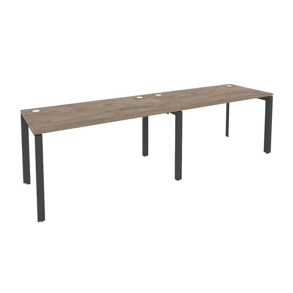 Рабочая станция на П-образном м/к ONIX O.MP-RS-2.3.7 Тиквуд Темный/Антрацит
