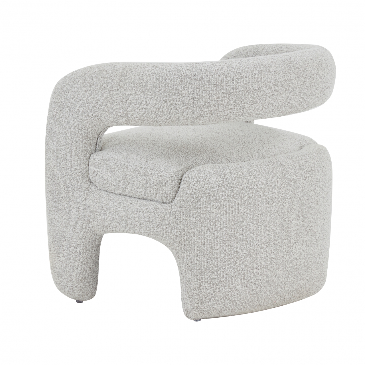 Кресло лаунж Bones жемчужный