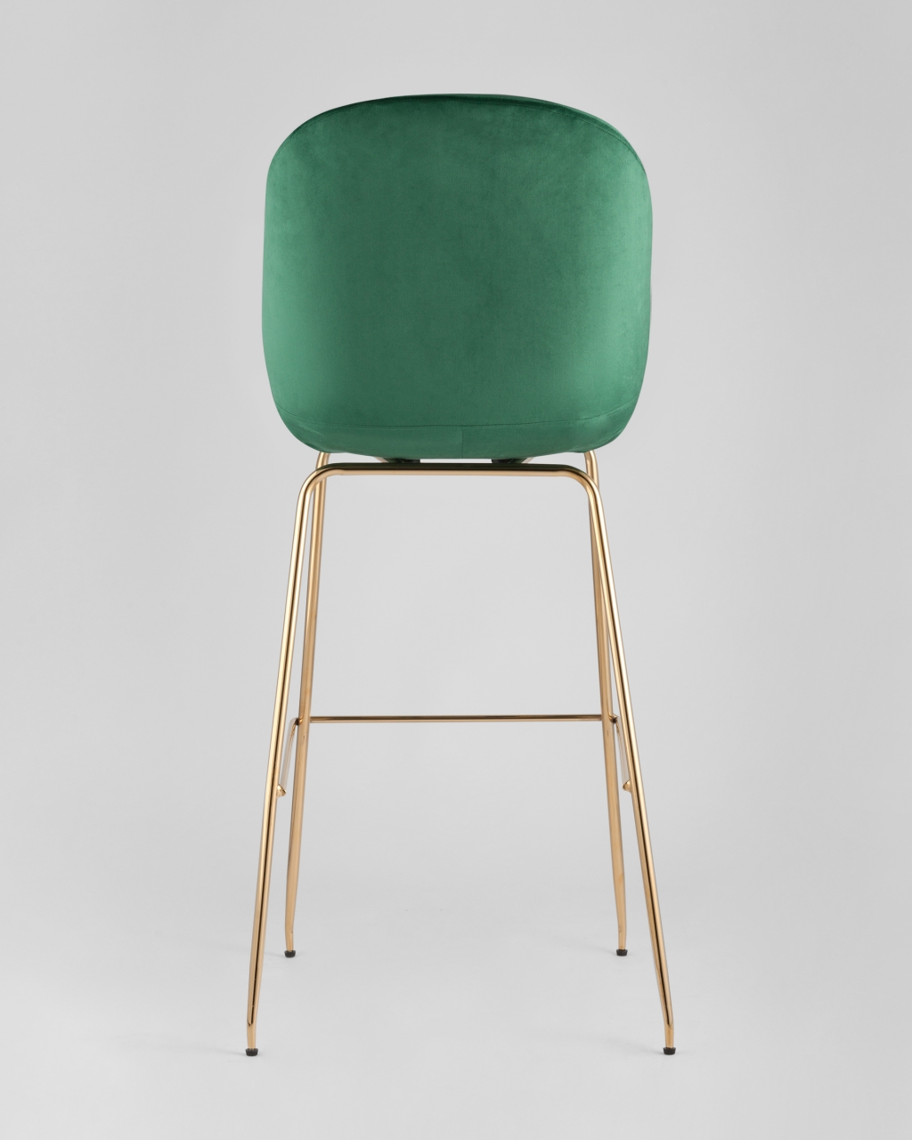 Стул барный Beetle Lite PU со спинкой Изумрудный