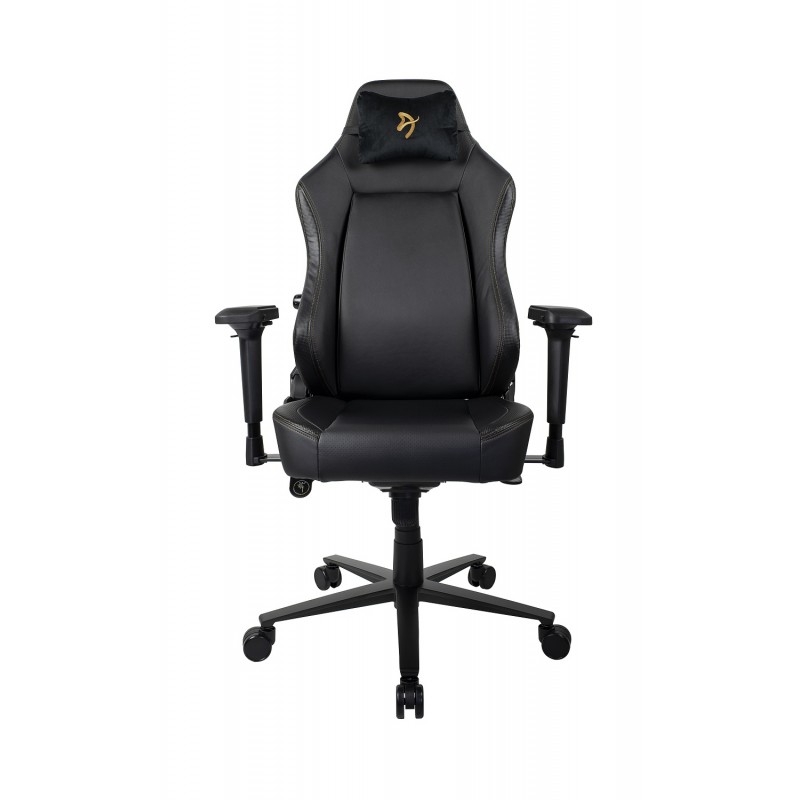 Геймерское кресло Arozzi Primo PU Black Gold logo